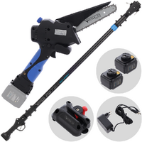 Vesco X150 - Potatore a batteria manuale + asta telescopica 150-230 cm - 2 batterie da 21.6V 2.5Ah
