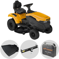 Stiga Tornado 398e - Kit Trattorino tagliaerba con 1 modulo batteria ePower Pro da 56V/40Ah - Scarico laterale e mulching
