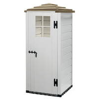 OUTLET - PICCOLI DIFETTI ESTETICI - Garofalo Tuscany Evo 80 Pagoda - Casetta porta attrezzi - Con finestra - 82.5x82.5x198 cm