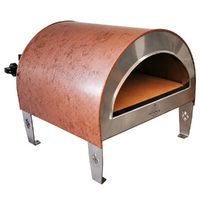 Pizza Party Ardore - Forno a gas per pizza da esterno - Camera di cottura 40x40 cm - Piano cottura in biscotto