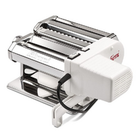 OUTLET - DA ESPOSIZIONE - Girmi Pasta Machine - Macchina per la pasta elettrica/manuale in INOX 90W