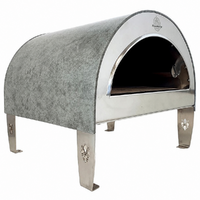 Pizza Party Ardore Perla - Forno a gas per pizza da esterno - Camera di cottura 40x40 cm - Piano cottura in biscotto