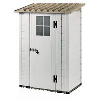 OUTLET - PICCOLI DIFETTI ESTETICI - Garofalo Tuscany Evo 100 - Casetta da giardino - Con finestra e porta ad anta singola - 122.5x82.5x201 cm