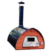 Pizza Party Pizzone - Forno a legna per pizza da esterno - Camera di cottura 60x80 cm - Piano cottura in biscotto