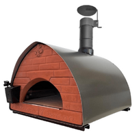 Pizza Party Bollore Pietra - Forno ibrido 2 in 1 Gas/Legna per pizza - Camera di cottura 60x60 cm - Piano cottura in biscotto