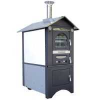Forno a legna da esterno Medius Plus 100 EXT in acciaio - Ventilato con tetto in INOX