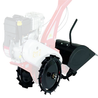 OUTLET - UTILIZZATO PER PROVA - Kit fresa cm 32 + coppia ruote ferro mm 350x50 per motocoltivatore