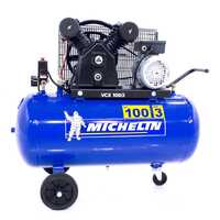 Michelin VCX 100-3 - Compressore aria elettrico monofase a cinghia - Motore 3 HP - 100 lt
